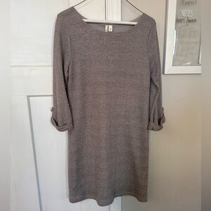 Miami brand cotton weaved tan/white dress - size medium NWT from Francesca’s